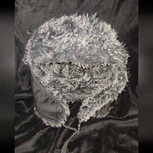 Faux Fur Lined Trapper Hat